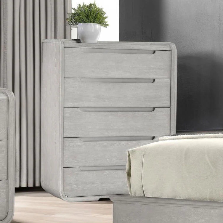 Osterley Modern King Bedroom Collection, Light Gray