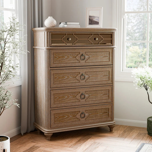 Lyris Modern Rustic 7-Drawer Dresser