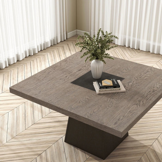 Broager Square Dining Table with Pedestal Base