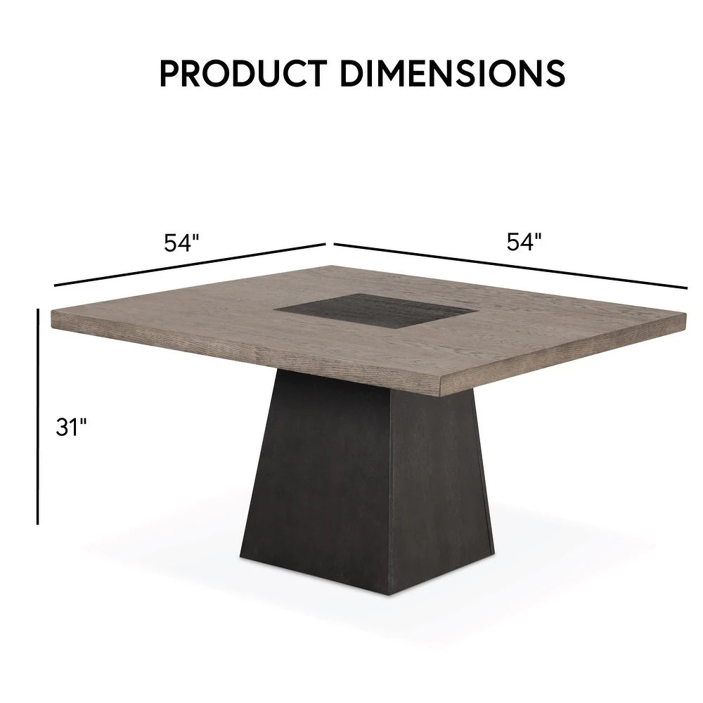 Broager Square Dining Table with Pedestal Base