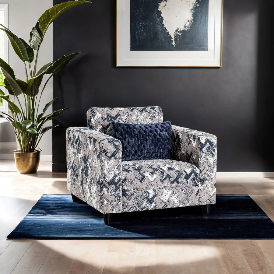 Harlow Transitional Chenille Upholstered Arm Chair