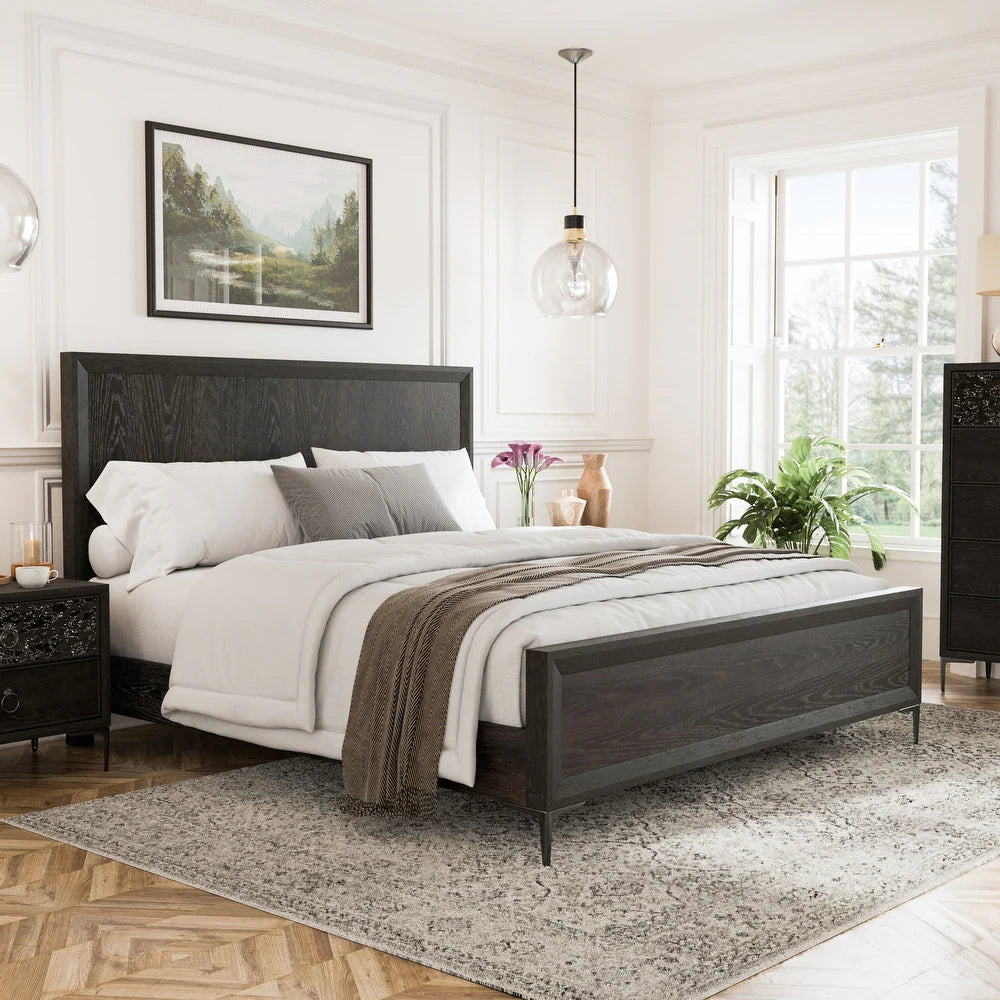 Bashford Modern King Bedroom Collection, Natural Oak or Espresso