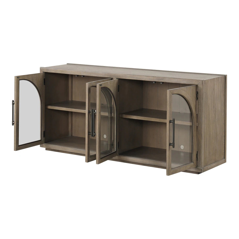 Clements Modern Farmhouse Dining Server, Oak