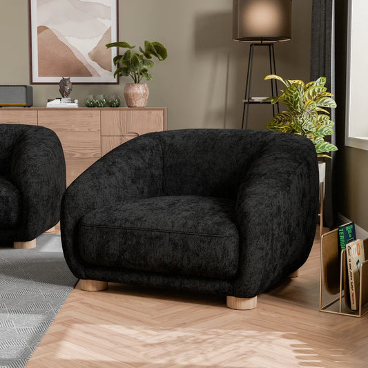 Kolvere Collection Boucle Upholstered Accent Chair