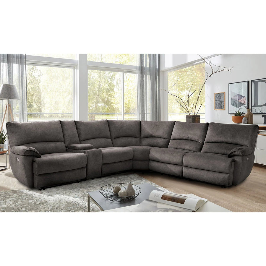 Demetrius Transitional Upholstered Power Sectiona