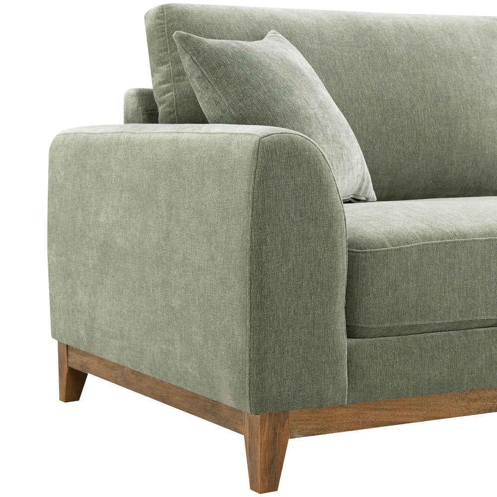 Watton Mid-Century Modern Arm Chair - Olive