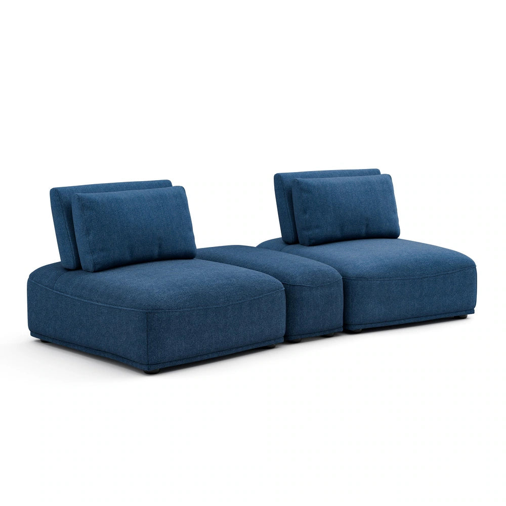 Stavanger Modern Modular Sofa Curved Series - Bouclé & Chenille