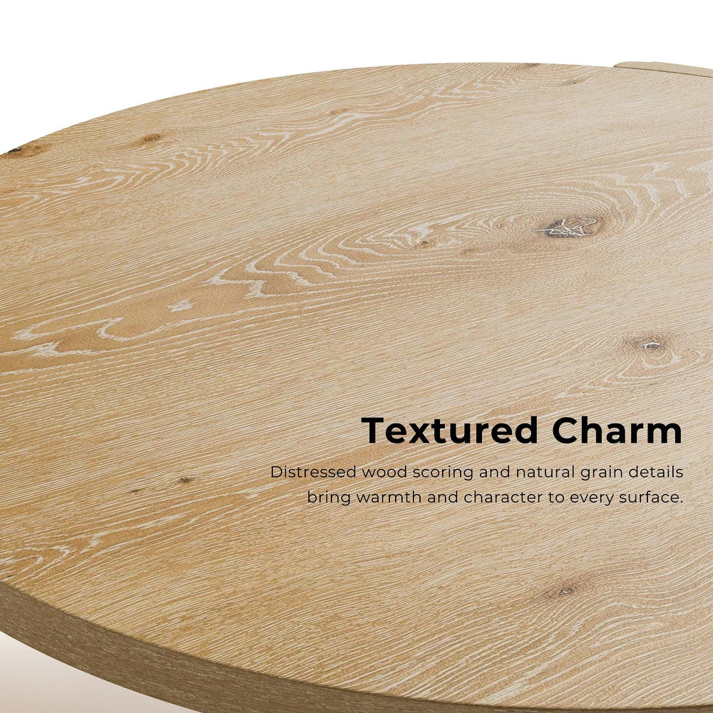 Poltimore Modern Plinth Base Coffee Table, Oak