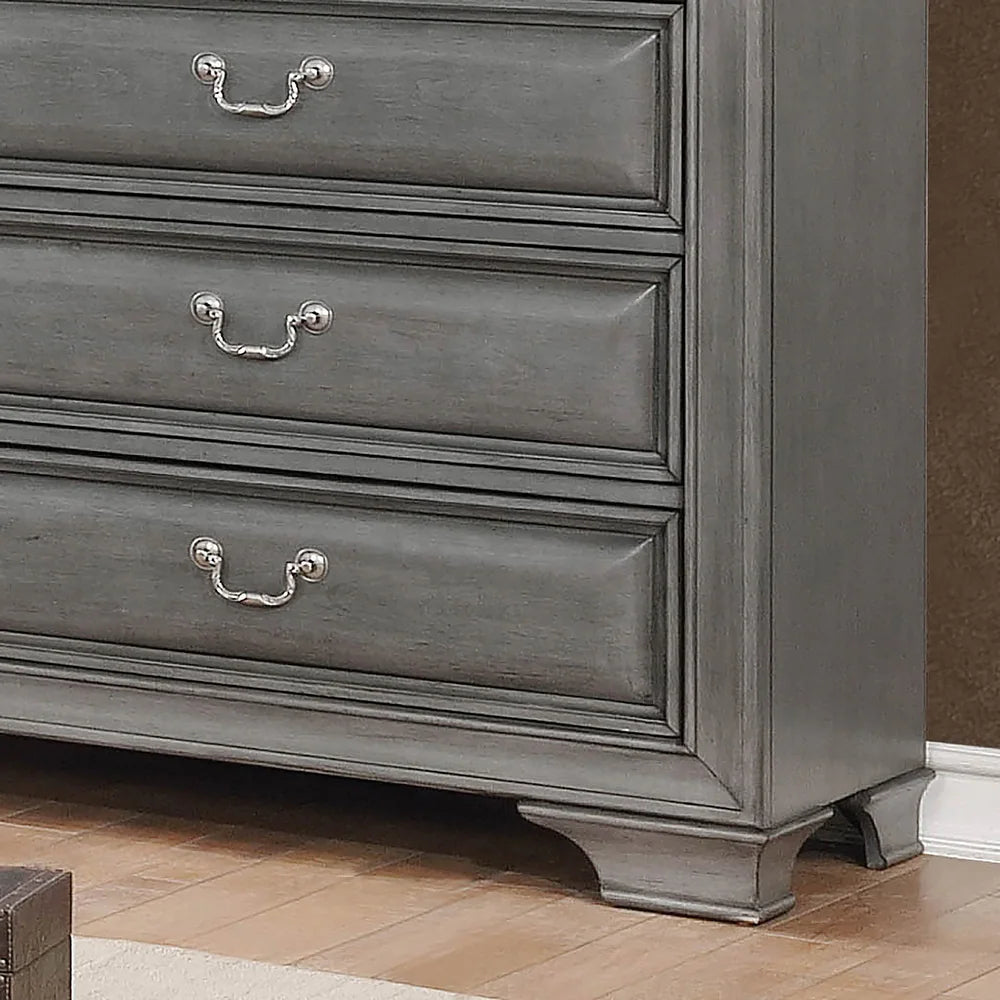 Furniture of America Damien Rustic 10-Drawer Dresser, Gray Furniture of America Damien Rustic 10-Drawer Dresser, Gray