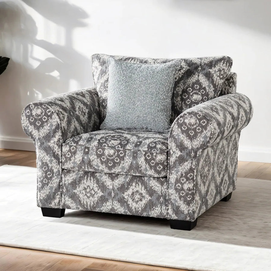 Queensbury Transitional Upholstered Arm Chair