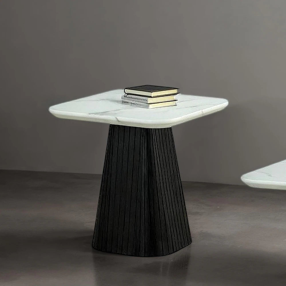 Sindal Contemporary Round Faux Marble Coffee Table