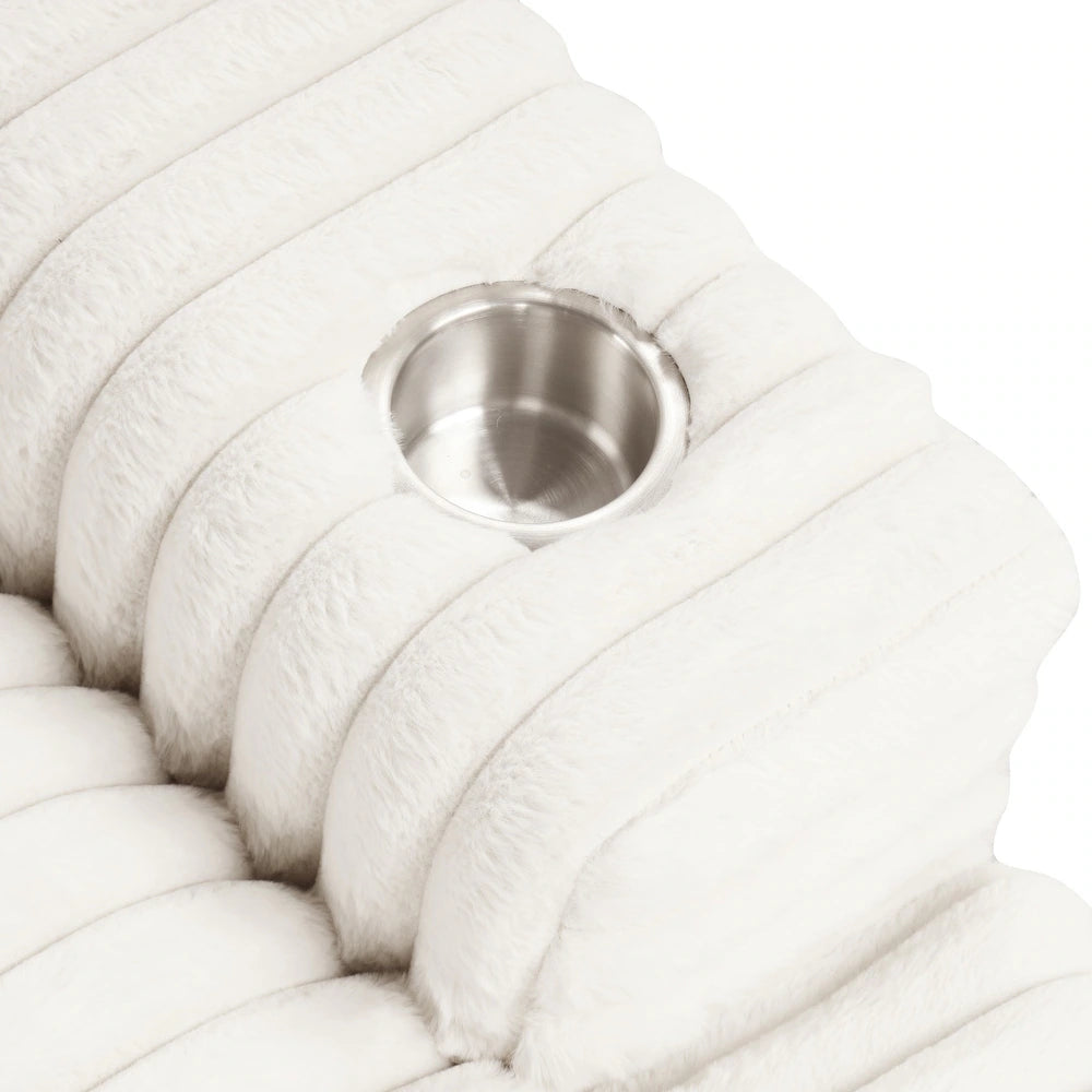 Veyrier Plush Chenille Oversize Chaise Lounge