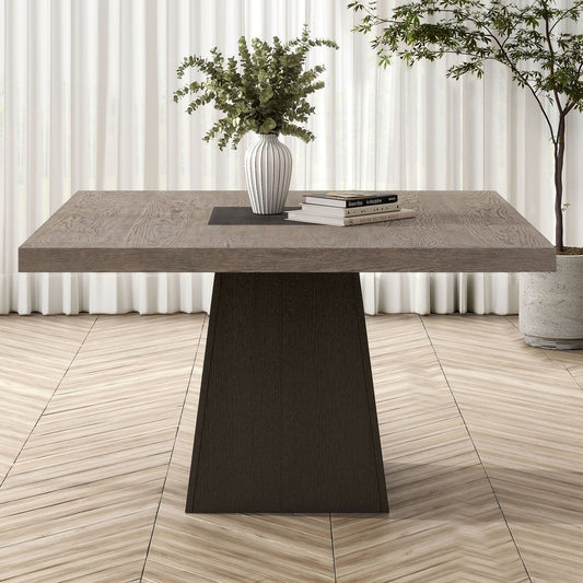 Broager Square Dining Table with Pedestal Base
