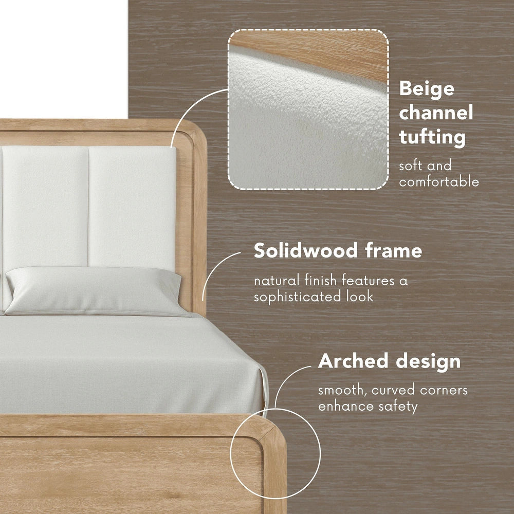 Handforth Channel-Padded Two-Tone Modern Bed