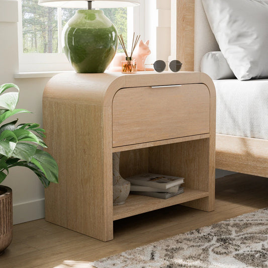 Handforth Modern Solid Wood Natural Finish Nightstand