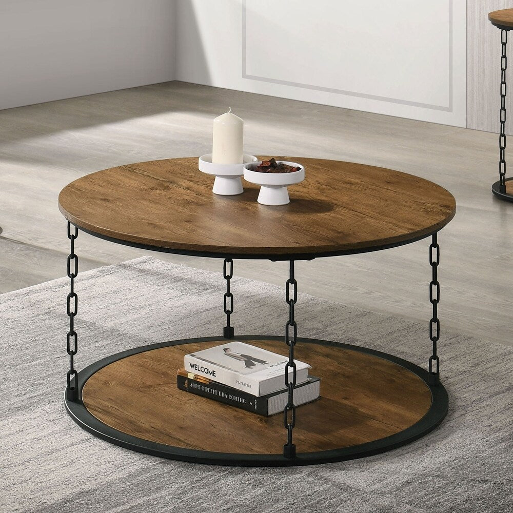 Borup Modern 3-Piece Round Accent Table Set