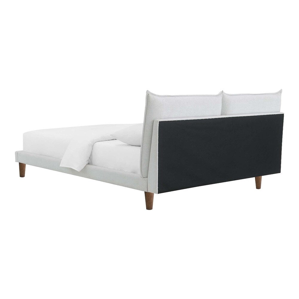 Verwood Chenille Pillow-Top Full Platform Bed – Gray or Light Gray