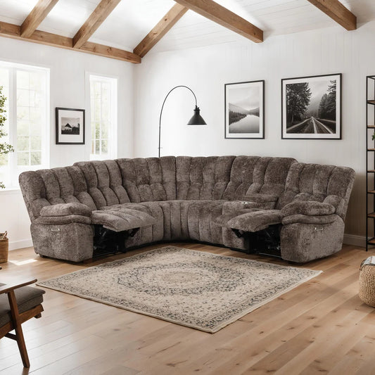 Hieronymus Transitional Upholstered Power Sectional