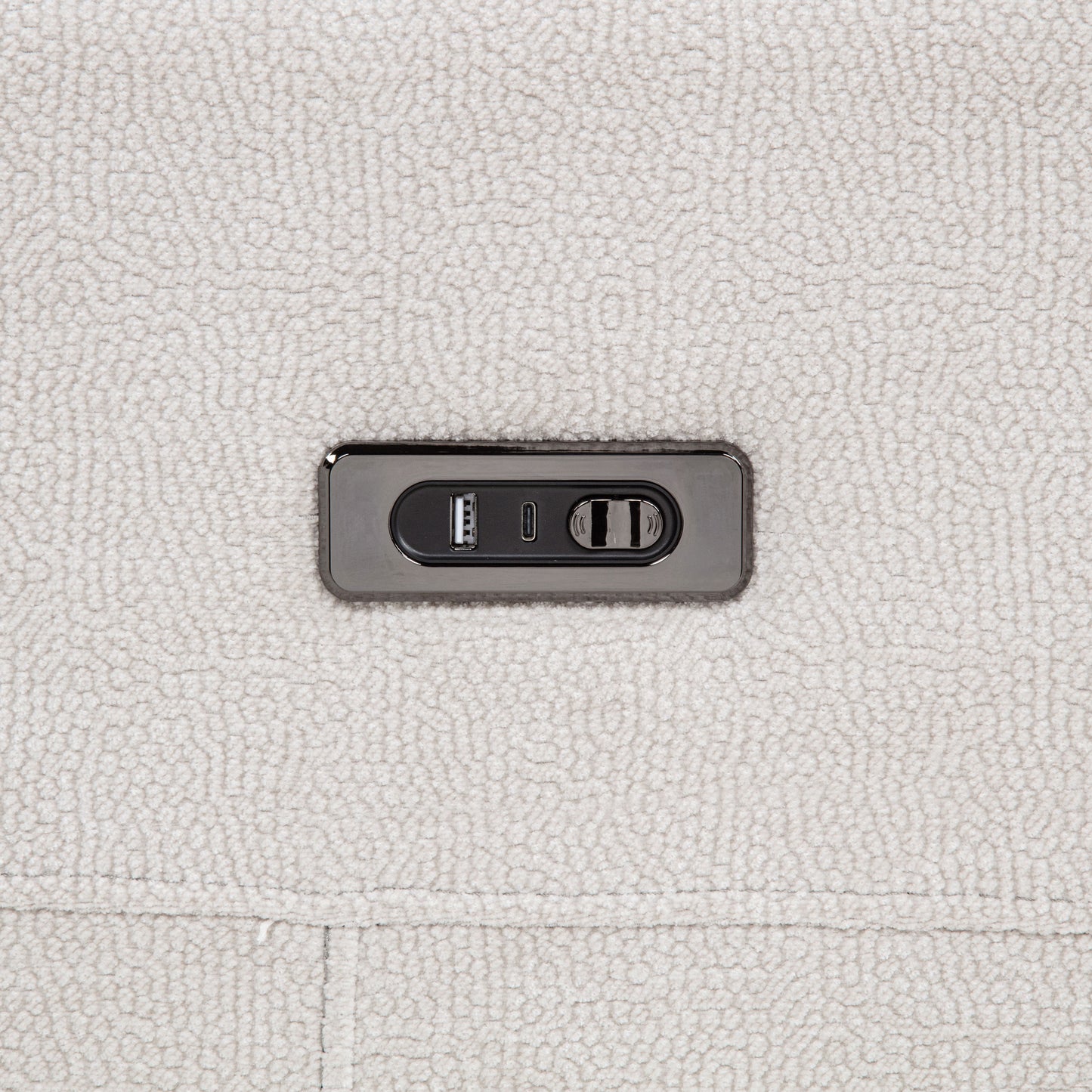 Kennett Ivory Chenille Power Reclining Sofa