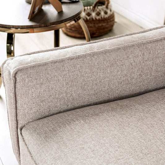 Harstad Contemporary Chenille & Wood Trimmed Living Room Chair