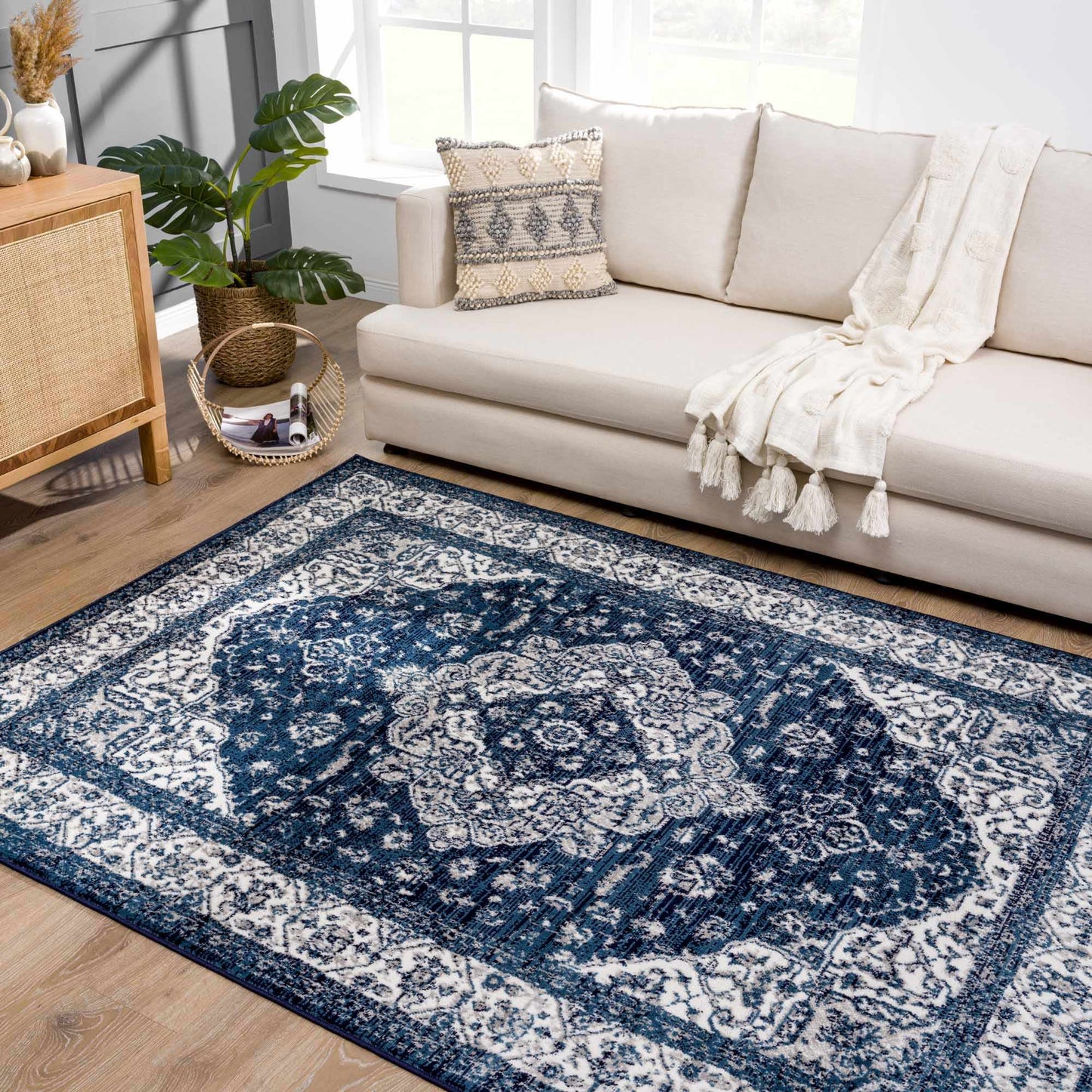 Billy Blue Medallion Rug - Promo