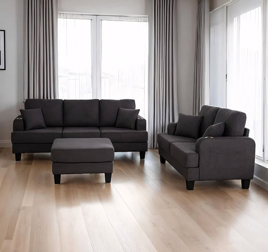 Cinderford Boucle Upholstered Living Room Set (2 Colors)