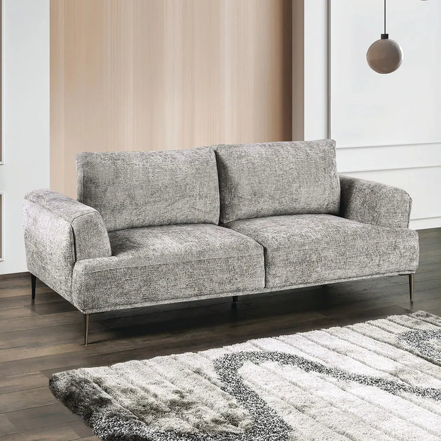Gladbach Contemporary Chenille Flared Arm Sofa 4 Colors