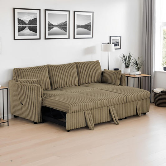 Denholme Upholstered Sectional - Brown