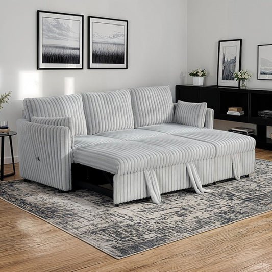 Denholme Upholstered Sectional - Gray
