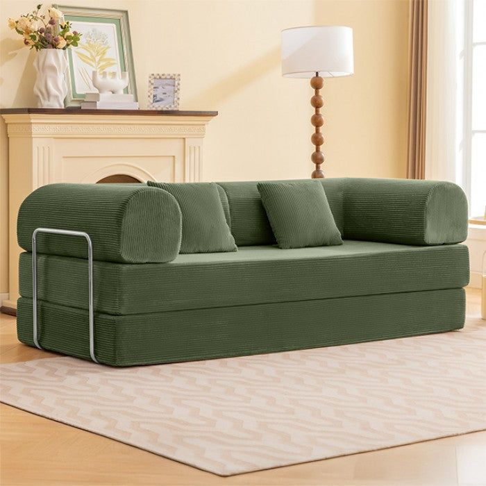 Perri Corduroy Sofa - Olive Green