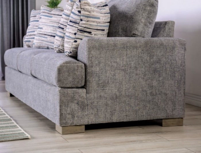 Leytonstone Upholstered Loveseat - Gray