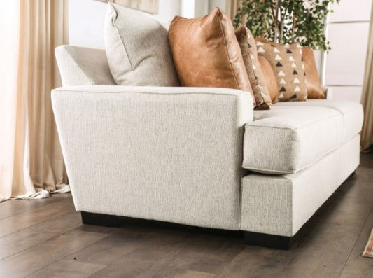 New Meadows Linen Sofa - Sand/Caramel