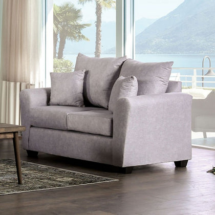 Croydon Upholstered Loveseat - Light Gray
