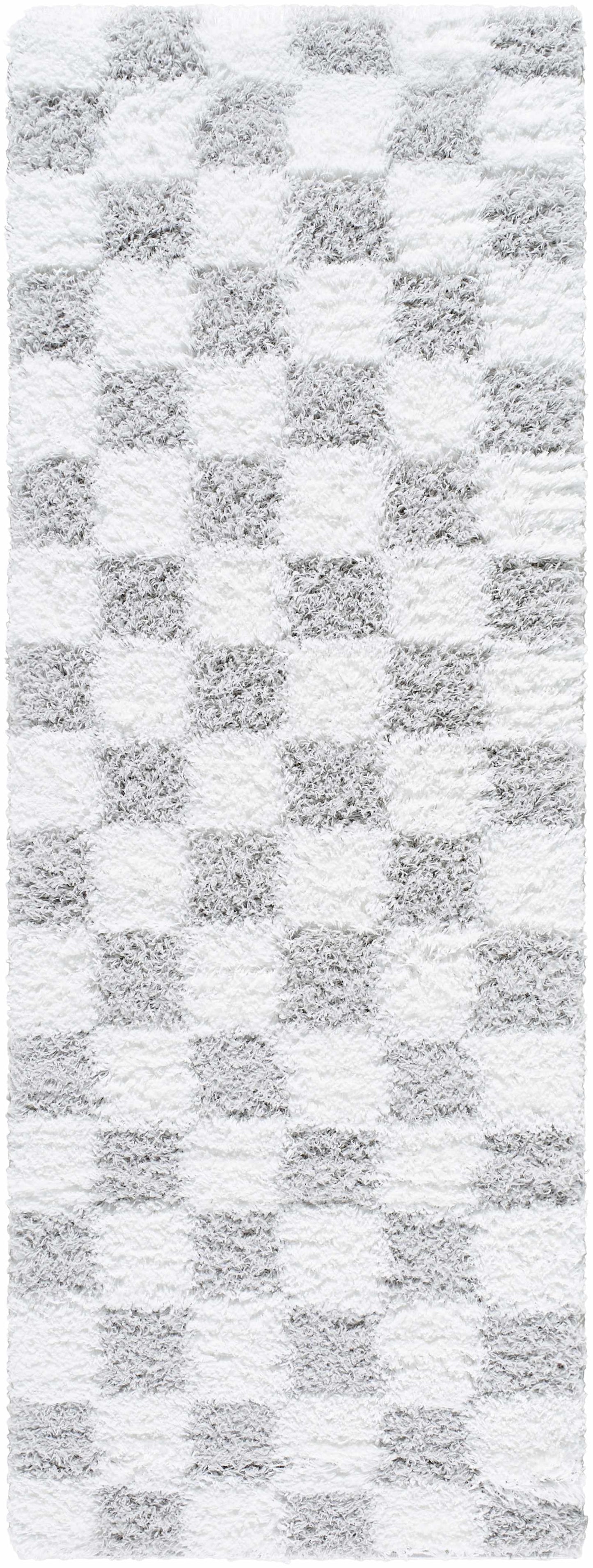 Atira Gray Checkered Area Rug