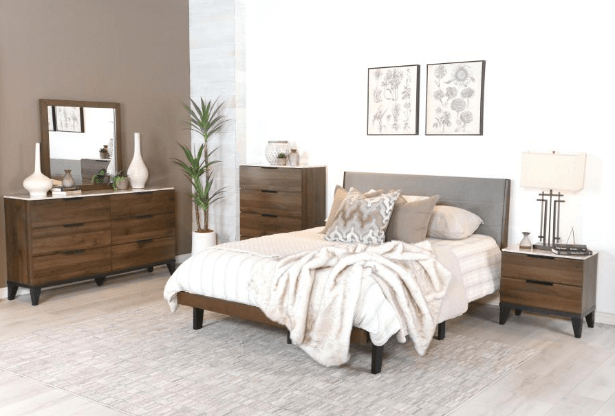Mays Mid-Century Modern Queen Bedroom Set