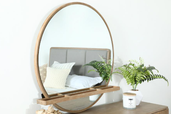 Arini 5 Piece Queen Panel Bedroom Set - Sand Wash And Natural Cane