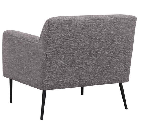 Sally Upholstered Track Arms Accent Chair Charcoal