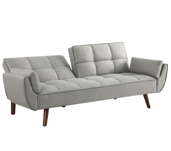 Meggy Mid-Century Modern Woven Fabric Sofa Bed