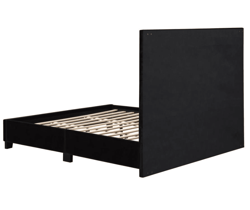 Hailey Upholstered Tufted Platform Queen Bed Black