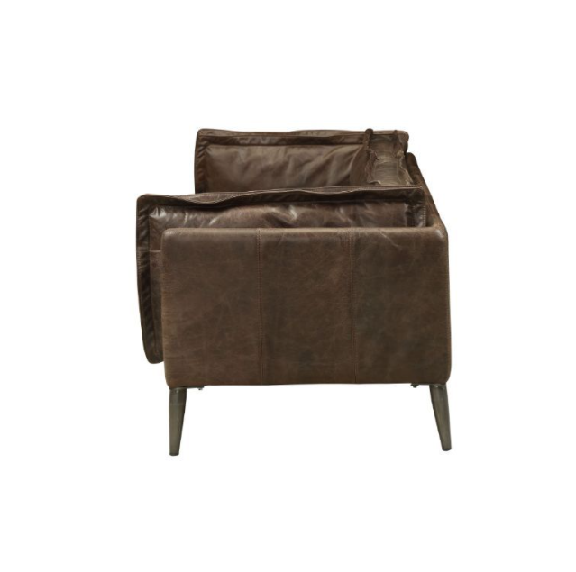 Porchester Modern Leather Living Room Set Chocoalte Finally Home