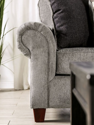 Delgada Transitional Chenille Living Room Set