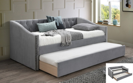 Dani Twin Size Daybed & Trundle Set - Gray
