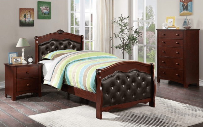 Kingly Traditional 3-Piece Full Size Bedroom Set