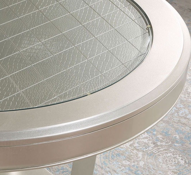 Adelina 5 Piece Round Glam Dining Set