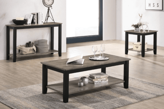 Arlen Transitional Occasional Table Group - Black & Walnut