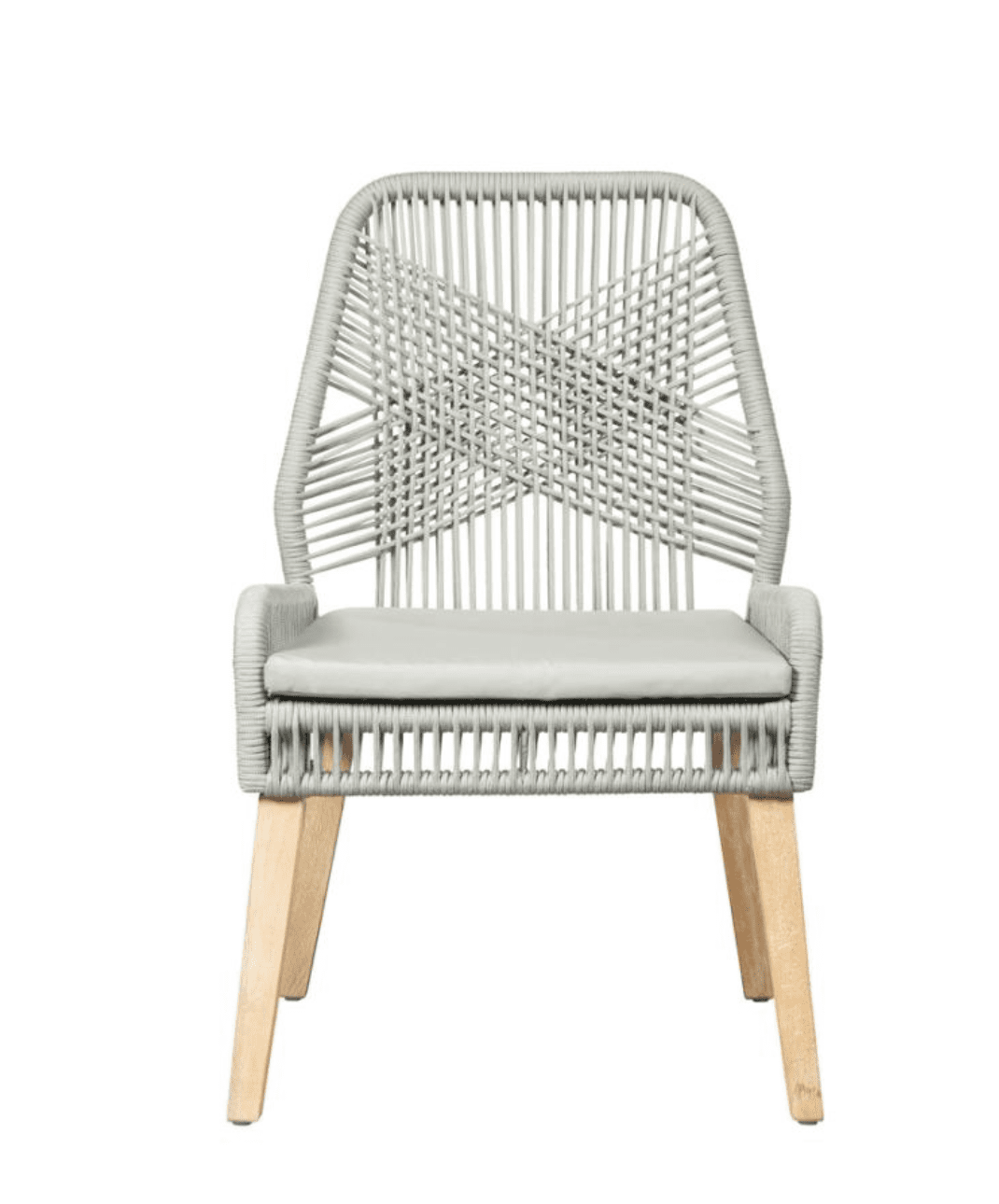 Nakia Woven Back Side Chairs Grey Set Of 2