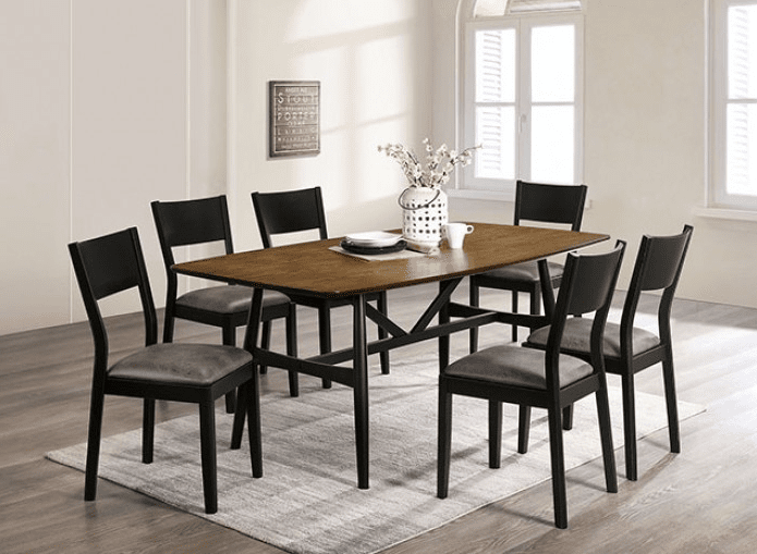 Oberwil 7-Piece Mid-Century Modern Dining Set