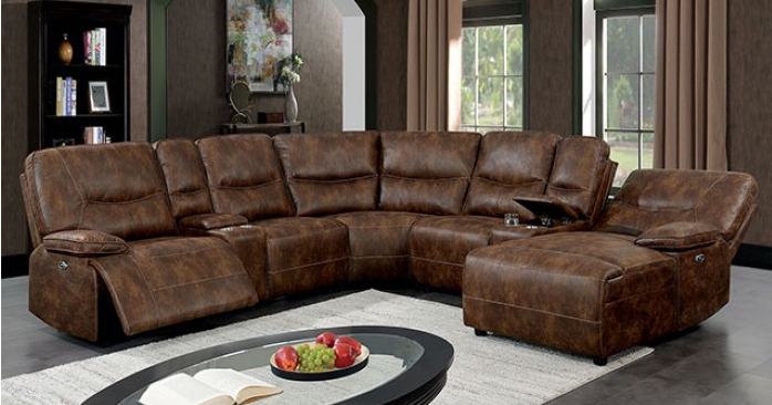 Chantelle Transitional Power Sectional - Brown
