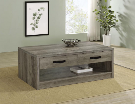 Alton Rustic Farmhouse Occasional Tables - Grey Driftwood