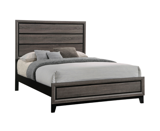 Watson Transitional Queen Panel Bedroom Set - Grey Oak